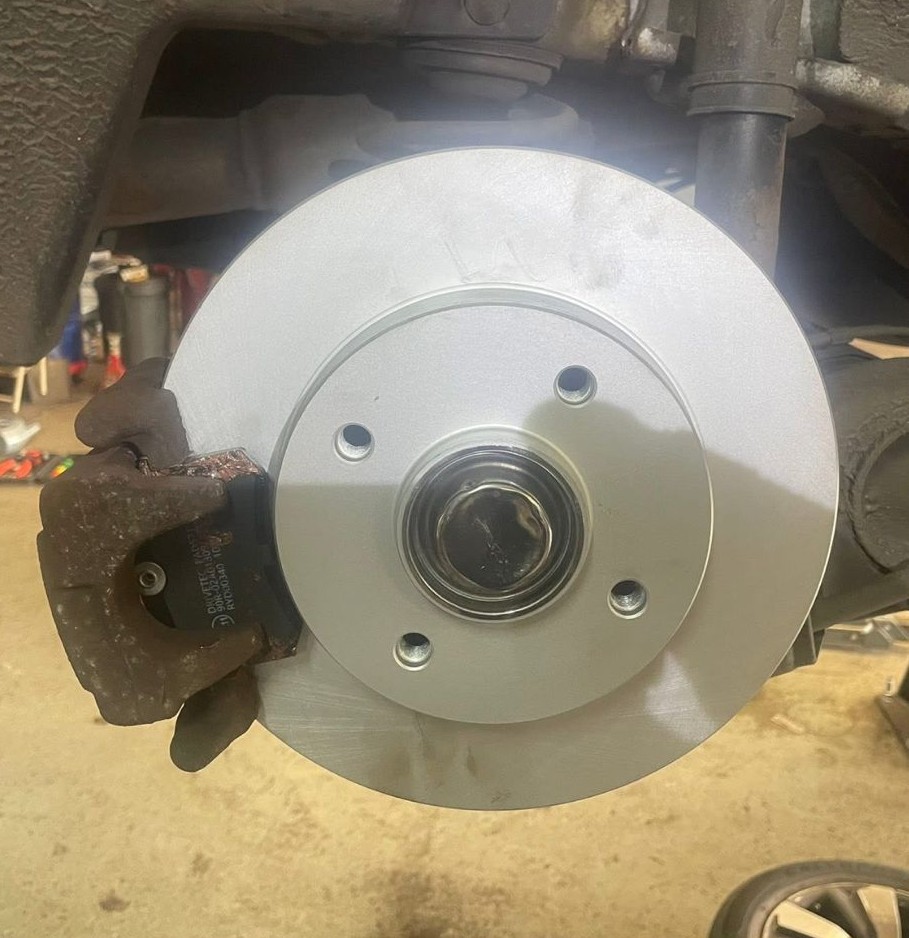 Brake disc and pad replacement